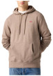 Thumbnail Sweat beige chiné en coton avec un col à capuche et une poche kangourou - Image 4
