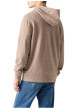 Thumbnail Sweat beige chiné en coton avec un col à capuche et une poche kangourou - Image 6