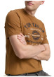 Thumbnail T-shirt en coton camel avec un imprimé fantaisie et un col rond - Image 3