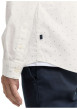 Thumbnail Chemise blanche en coton pourvu d'un col à rabats et d'un motif à pois - Image 4