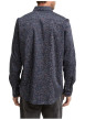 Thumbnail Chemise en coton marine motif fantaisie avec un col à rabats - Image 3