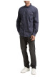 Thumbnail Chemise en coton marine motif fantaisie avec un col à rabats - Image 5