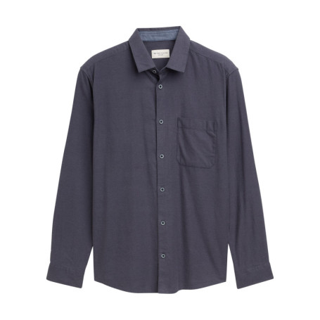 Chemise en coton grise unie pourvue d'une...