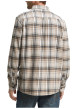 Thumbnail Chemise en coton beige à motif écossais pourvue d'une boutonnière - Image 3