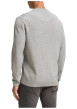 Thumbnail Pull en coton gris clair avec un col rond et des manches longues - Image 3