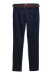 Thumbnail Pantalon Chino Soft en coton marine avec fermeture à glissière