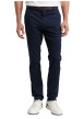 Thumbnail Pantalon Chino Soft en coton marine avec fermeture à glissière - Image 2