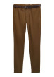 Thumbnail Pantalon Chino Soft en coton camel avec fermeture à glissière