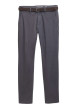 Thumbnail Pantalon Chino Soft en coton gris avec fermeture à glissière