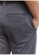 Thumbnail Pantalon Chino Soft en coton gris avec fermeture à glissière - Image 4