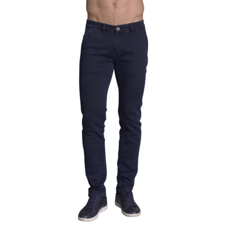 Jean en coton indigo avec une coupe droite et...