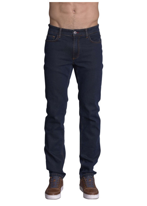 Jean en coton indigo avec des passants pour...