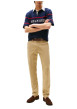 Thumbnail Pantalon Chino en coton moutarde à coupe slim avec logo de la marque - Image 4