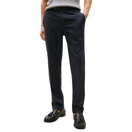 Pantalon Chino Denton en coton marine coupe...