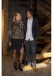 Thumbnail Pantalon Chino Denton en coton marine coupe regular avec des poches plaquées - Image 2