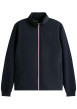 Thumbnail Blouson en coton marine pourvu d'une glissière aux couleurs de la marque