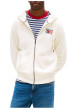 Thumbnail Sweat en coton écru avec un col à capuche et des manches longues - Image 2