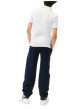Thumbnail Polo coupe droite en coton blanc uni pourvu d'un col à rabats boutonné - Image 3