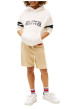Thumbnail Sweat en coton écru uni pourvu d'un col à capuche et d'un imprimé oversize - Image 4