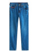 Thumbnail Jean en coton indigo coupe slim avec le patch de la marque à l'arrière