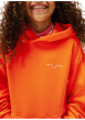 Thumbnail Sweat en coton orange avec un col à capuche et des manches longues - Image 4