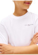 Thumbnail T-shirt en coton blanc uni à col rond avec des manches longues - Image 5