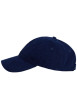 Thumbnail Casquette marine unie en velours côtelé avec logo de la marque - Image 2