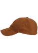 Thumbnail Casquette camel unie en velours côtelé avec logo de la marque - Image 2