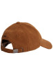 Thumbnail Casquette camel unie en velours côtelé avec logo de la marque - Image 3