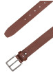 Thumbnail Ceinture en cuir camel avec logo de la marque et boucle à ardillon - Image 4