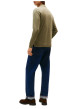 Thumbnail Polo kaki en coton avec un col boutonné et des manches longues - Image 3