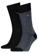 Thumbnail Lot de 2 paires de chaussettes en coton mélangé noires coupe haute