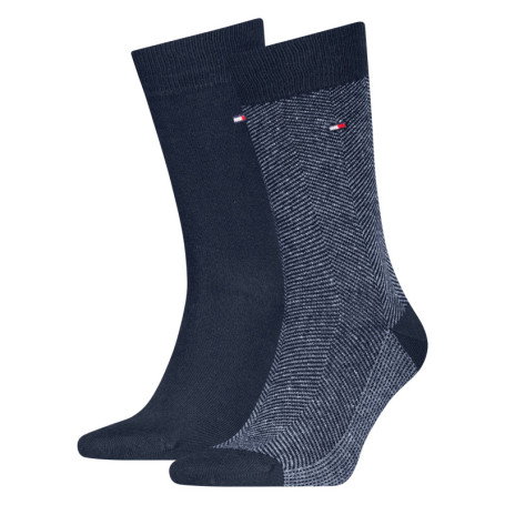 Lot de 2 paires de chaussettes en coton mélangé...