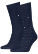 Thumbnail Lot de 2 paires de chaussettes en coton mélangé marine coupe haute