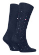 Thumbnail Lot de 2 paires de chaussettes en coton mélangé marine coupe haute - Image 2