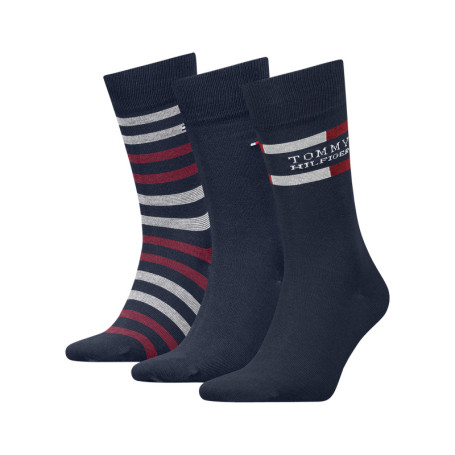 Lot de 3 paires de chaussettes marine fantaisie...