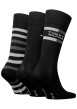 Thumbnail Lot de 3 paires de chaussettes noires fantaisie coupe haute - Image 2