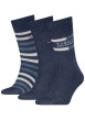 Thumbnail Lot de 3 paires de chaussettes bleues fantaisie coupe haute