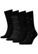 Thumbnail Lot de 4 paires de chaussettes noires fantaisie coupe haute