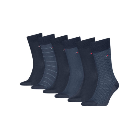 Lot de 6 paires de chaussettes marine fantaisie...