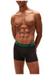Thumbnail Lot de 3 boxers classiques en coton noirs avec taille élastiquée - Image 2