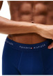 Thumbnail Lot de 3 boxers classiques en coton multicolores avec taille élastiquée - Image 5