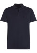 Thumbnail Polo en coton marine avec un col à rabats et des manches courtes