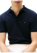 Thumbnail Polo en coton marine avec un col à rabats et des manches courtes - Image 5