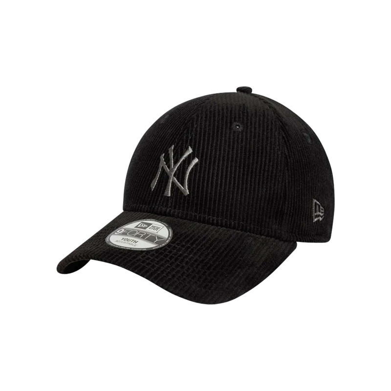 New Era - Casquette 9forty® En Coton Noire Strapback Aspect Velours Côtelé - Noire New Era - Casquette 9forty® En Coton Noire Strapback Aspect Velours Côtelé - Noire
