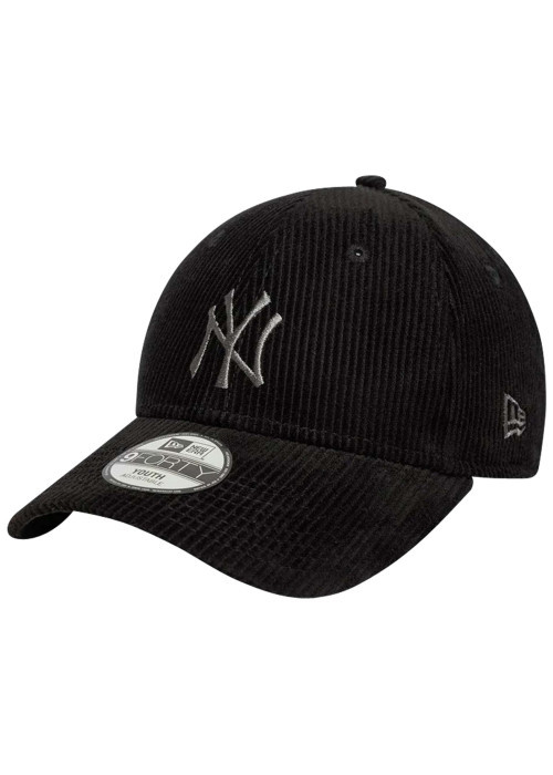 Casquette 9Forty® en coton noire strapback aspect velours côtelé