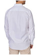 Thumbnail Chemise en coton piqué blanche unie à coupe regular fit et col américain - Image 2