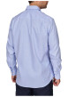 Thumbnail Chemise en coton bleue ciel rayée à coupe regular fit avec une poche - Image 2