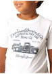 Thumbnail T-shirt en coton blanc imprimé avec un col rond et des manches courtes - Image 3