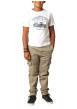 Thumbnail T-shirt en coton blanc imprimé avec un col rond et des manches courtes - Image 4